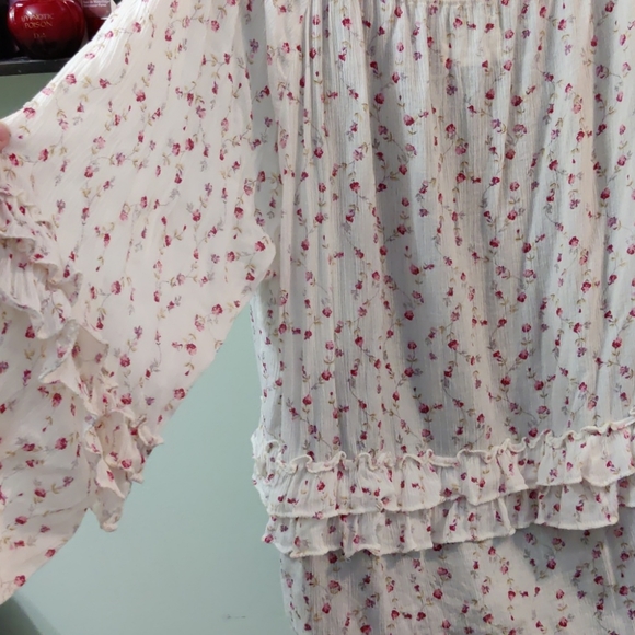 Denim & Supply RL boho floral ruffled peasant top - Picture 5 of 7